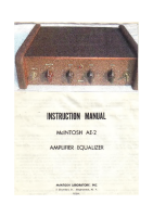 McIntosh AE-2 - Owners manual 